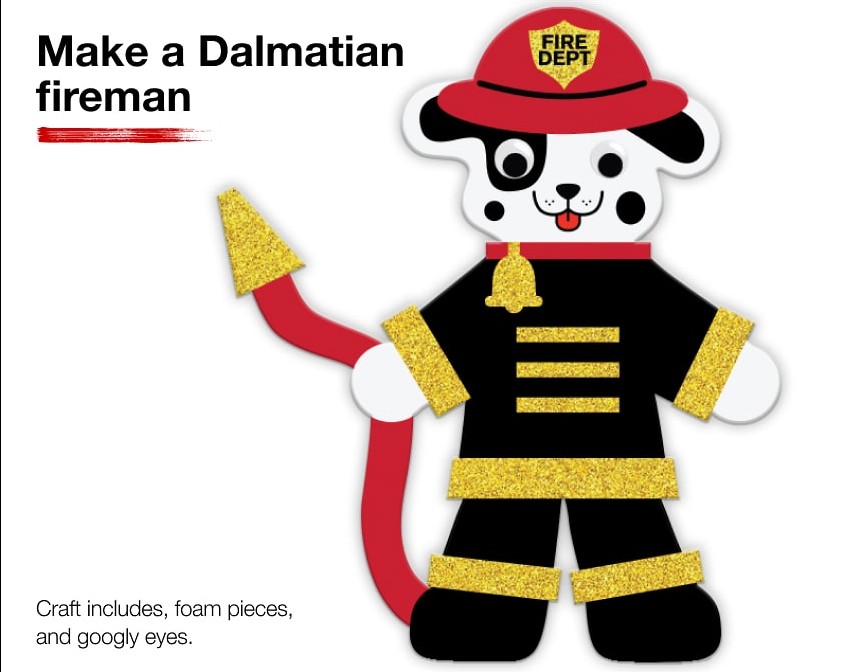 JCPenney: Kids Zone: Make a Dalmatian Fireman